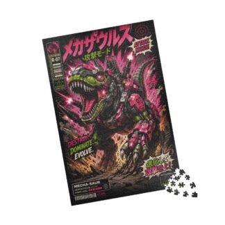 Rompecabezas Mecha T Rex | Arte Kaiju Manga | 110-1014 piezas