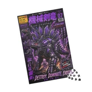Rompecabezas Mecha Stegosaurus | Arte Kaiju Manga | 110-1014 piezas
